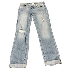 HUDSON Krista Straight Crop Roll Cuff‎ Distressed women's size 28